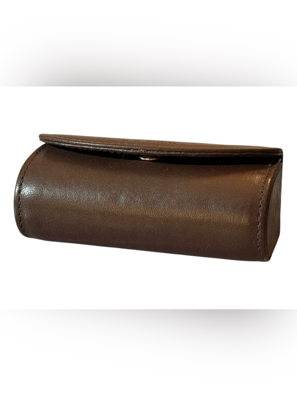 Vintage Coach Brown Leather Lipstick Case with Mirror - Picture 8 of 8